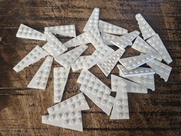 lego 54384 lot de 30 pièces White Wedge, Plate 6 x 3 Left 