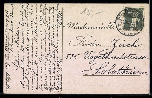 Ansichtskarten: Solothurn, Kunstmuseum und Konzerthalle – Gebraucht aus Berlin von bartko-reher 1