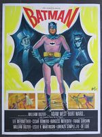 XXL Original-Plakat BATMAN 1966, 117cm x 156.5cm auf Leinen