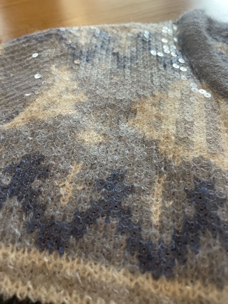 Maje Giacche: Pullover/ Maje Winter Cardigan Damen Grösse 2 Blau gestreift – Usato da Rüschlikon venduto da Lajniii 7