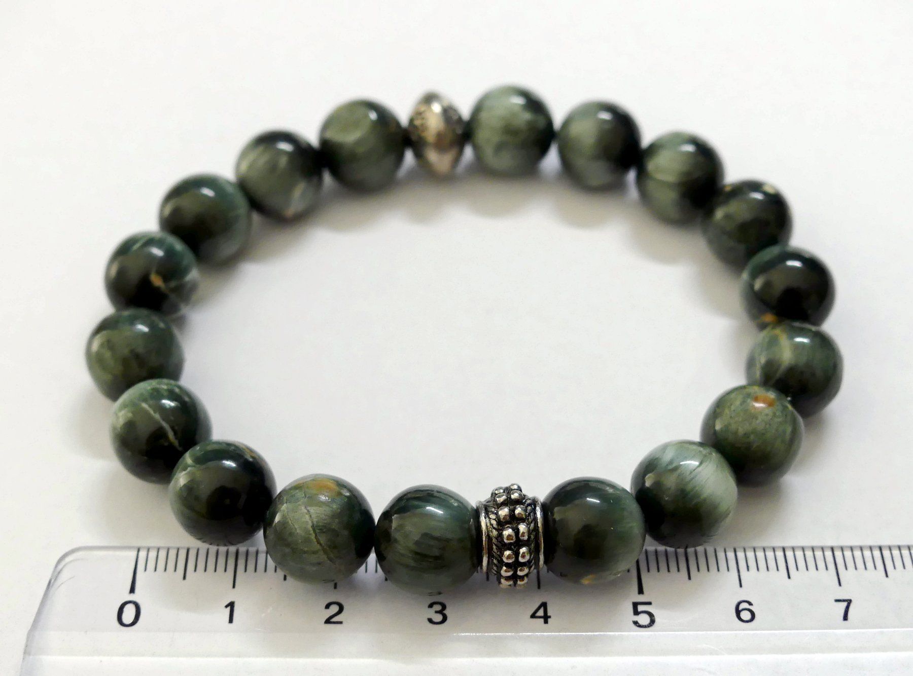Pietre preziose: Armband mit Chrysoberyll Katzenauge – Nuovo e nell'imballaggio originale da Matten b. Interlaken venduto da kero71 2