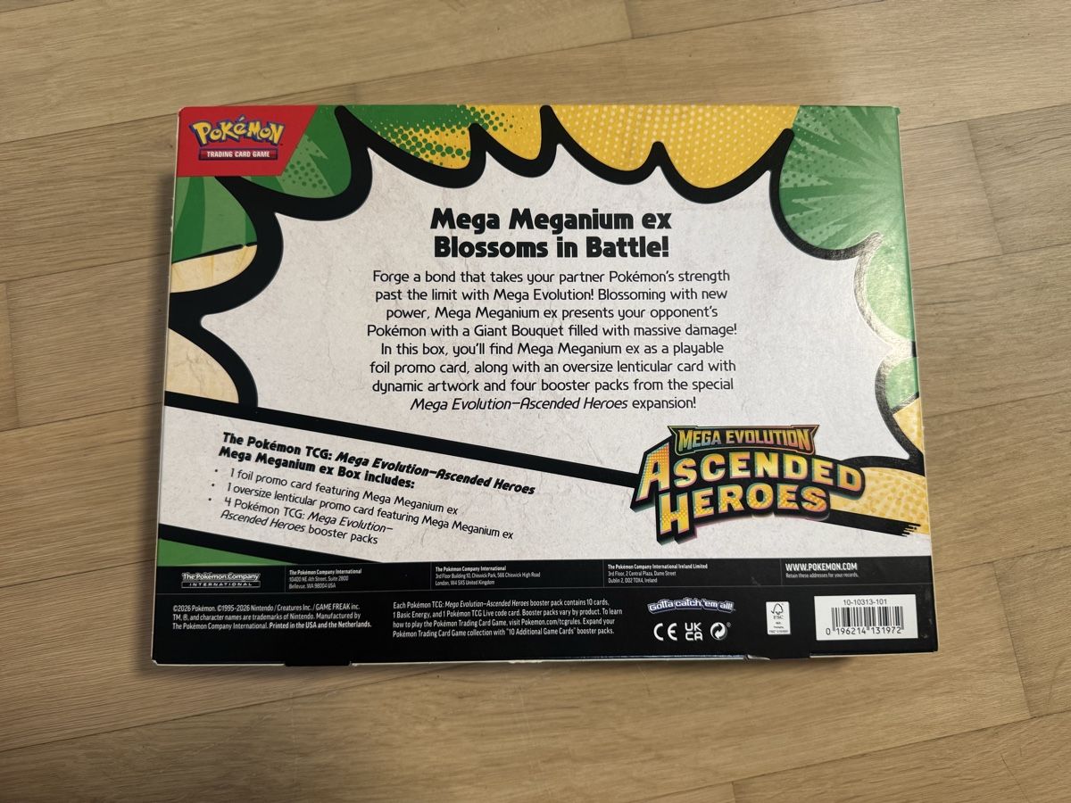 Pokémon Carte collezionabili: Ascended Heroes Mega Meganium EX Box EN – Nuovo e nell'imballaggio originale da Effretikon venduto da Kai_H 1