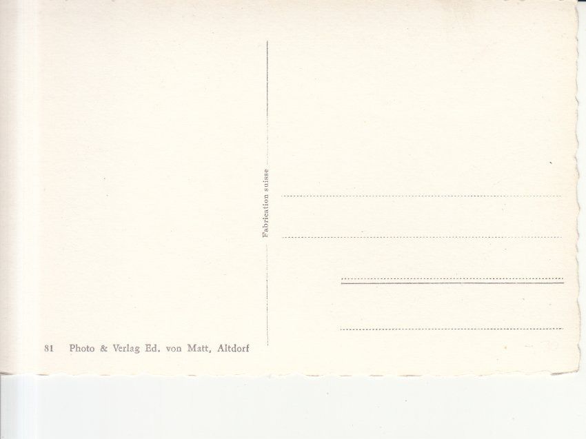Cartoline postali: Flüelen ca. 1940 – Usato da Bürglen TG venduto da StampGraf 1