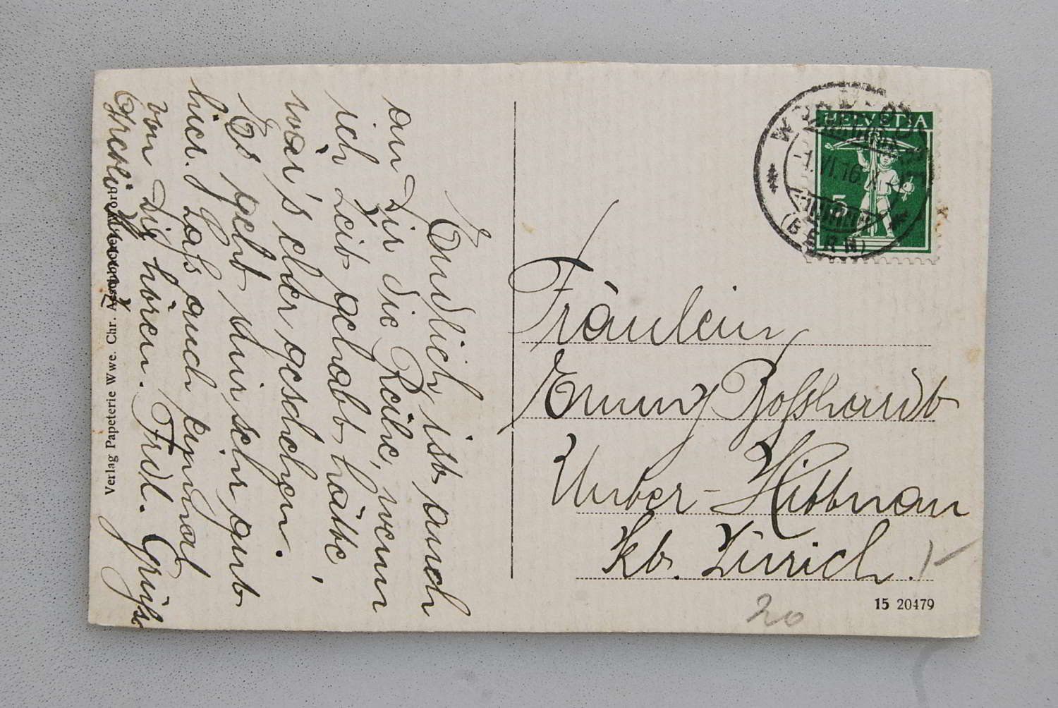 Cartoline postali: AK Haushaltungsschule Worb, 1916 – Usato da Rüfenacht BE venduto da Toro06 1