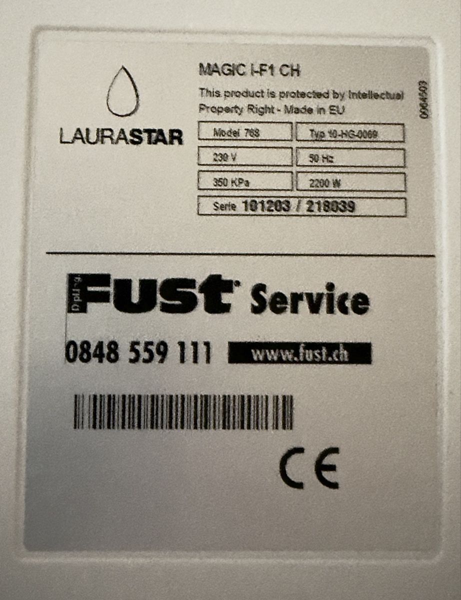 Laurastar Bügeleisen: Laurastar MAGIC i-F1 Dampfbügelsystem -> TEILDEFEKT – Gebraucht aus Merenschwand von stardust.12 6