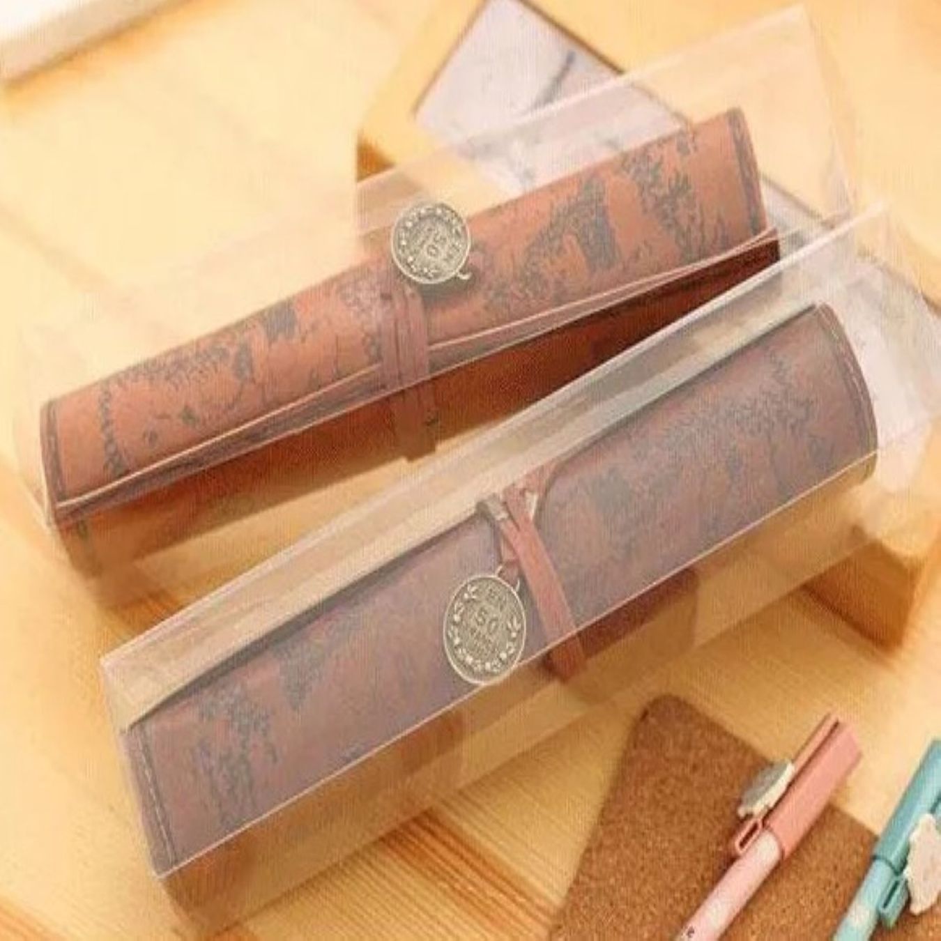 Sonstige Tabakwaren: 🗺️ Retro Schatzkarten Make Up-, Zigarren- oder Stiftetui 💫 – Neu und originalverpackt aus Saland von Chi4 7