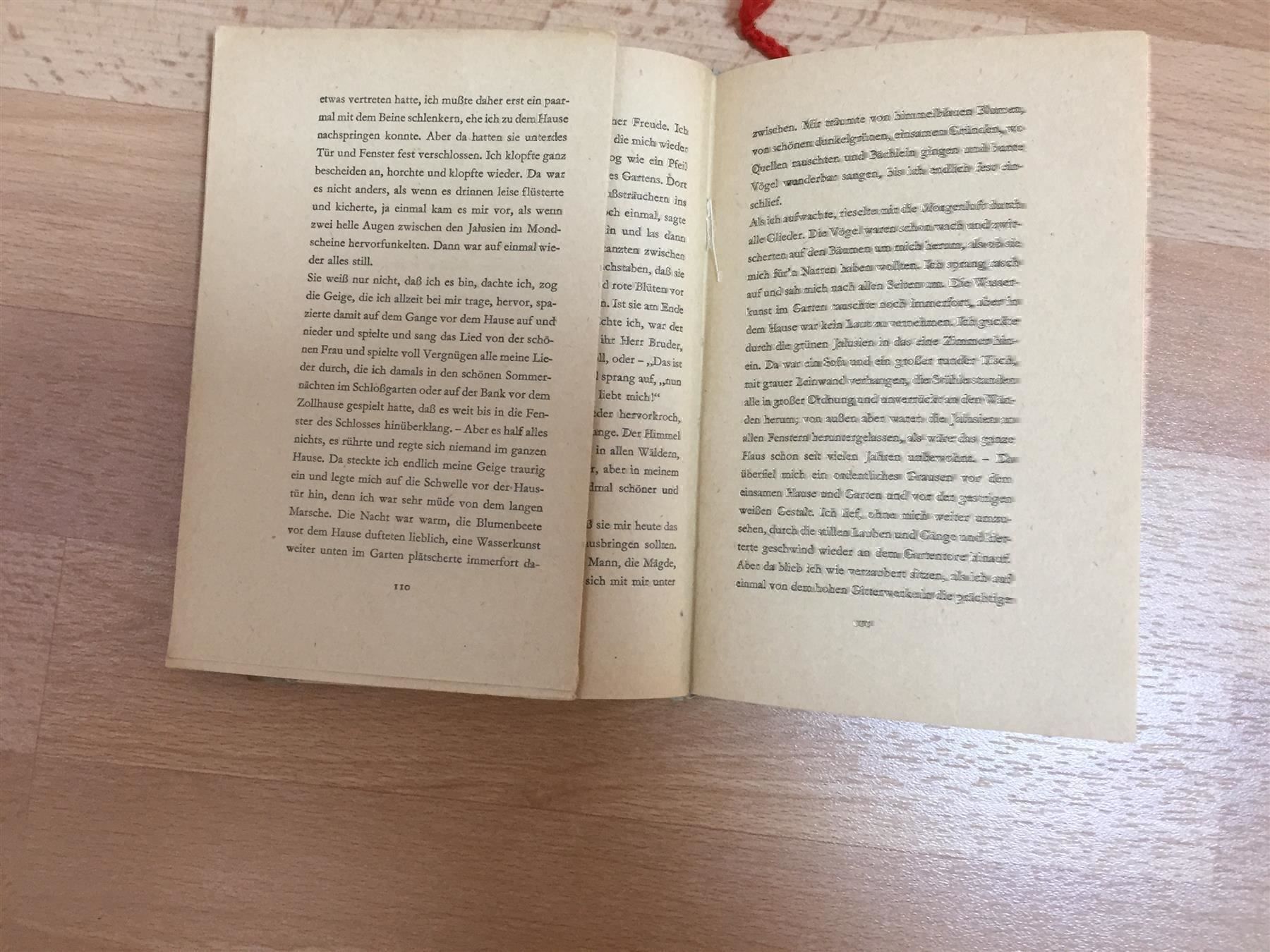 Libri: J.F. von Eichendorff. «Aus dem Leben ein – Usato da Cormagens venduto da grizli13 6