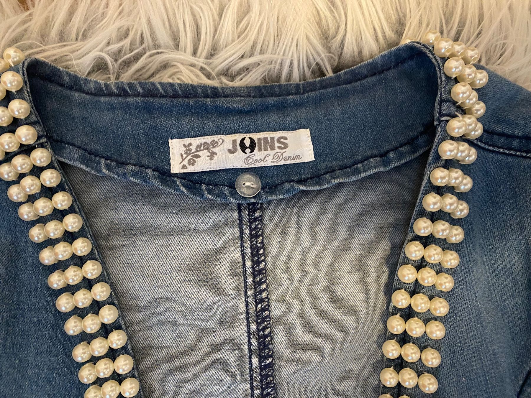 Gilet & Giacche senza maniche: Jeans Gilet mit Perlen – Usato da Vezia venduto da luce2011 1
