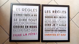 Cadres règles à la maison