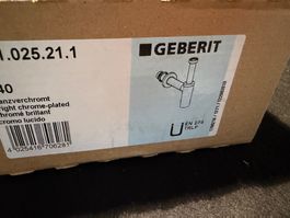 Geberit Siphon verchromt Modell 1.025.21.1 gebraucht