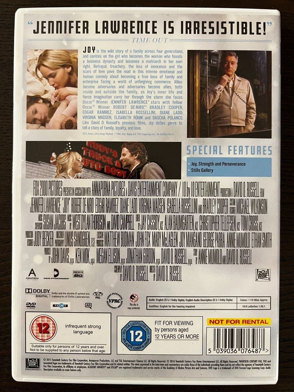 Tutti i DVDs: Joy (Englisch) – Usato da Zürich venduto da FilmFreunde 1
