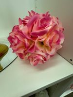 Dekorativer Rosenball pink-rosa