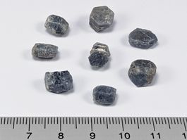 Saphir roh 8Stk. 8 bis 10mm, 34.50ct