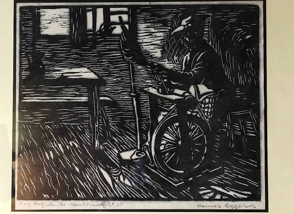 Xilografie: Gravure sur bois de la bernoise Hannah EGGER – Usato da Estavayer-le-Lac venduto da mar_2s6b 4