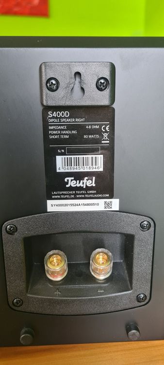 Teufel-Boxen Lautsprecher S400D Dipol Dolby Surround Sound 3
