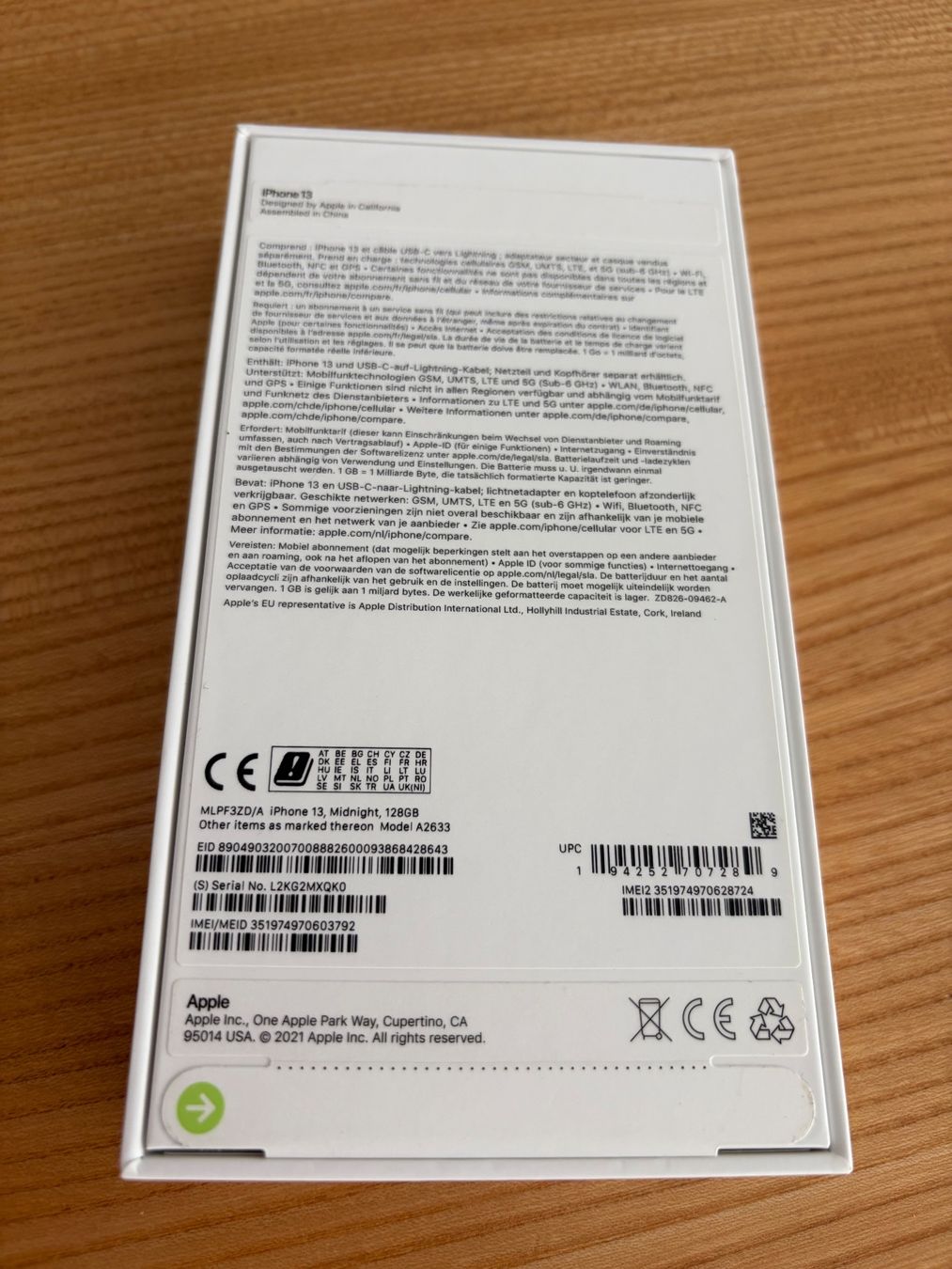 Apple Telefoni cellulari / Smartphones: Iphone 13 128 GB Akku 86% schwarz – Usato da Adliswil venduto da Pulauubin1 4
