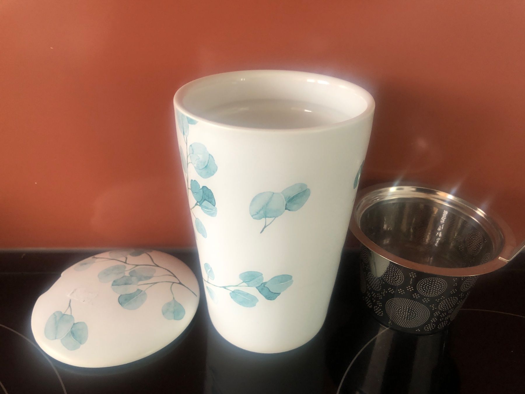 Tazze: TEAEVE Teetasse mit Deckel und Sieb, NEU & UNBENUTZT – Nuovo (secondo la descrizione) da Scuol venduto da Lotus2020 1