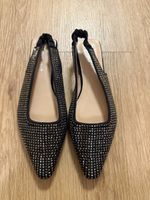 Slingpumps Damen Schwarz Strass Grösse 38 neu
