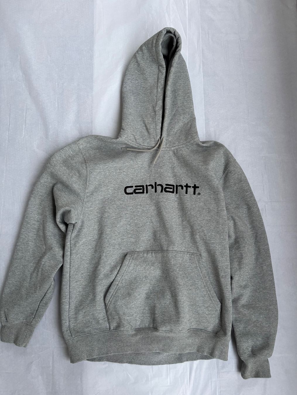 Carhartt Pullover & Sweatshirts: Carhartt Script Hoodie - Grösse L - Grau – Gebraucht aus Zürich von ale_67pd