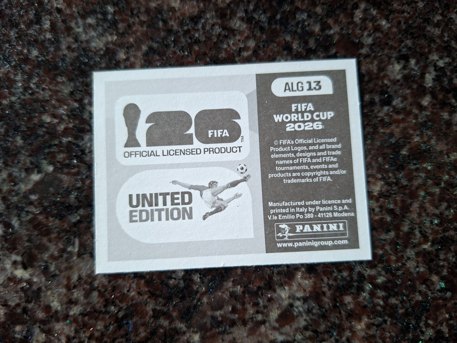 Panini Carte collezionabili: Panini FIFA 2026 Sticker - ALG13 – Nuovo (secondo la descrizione) da Erlinsbach venduto da pfunky 1