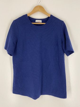 Rippen T-Shirt , dunkelblau, Grösse M/L, *Neuwertig*