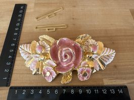 Gürtelschnalle mit Rosen Motiv