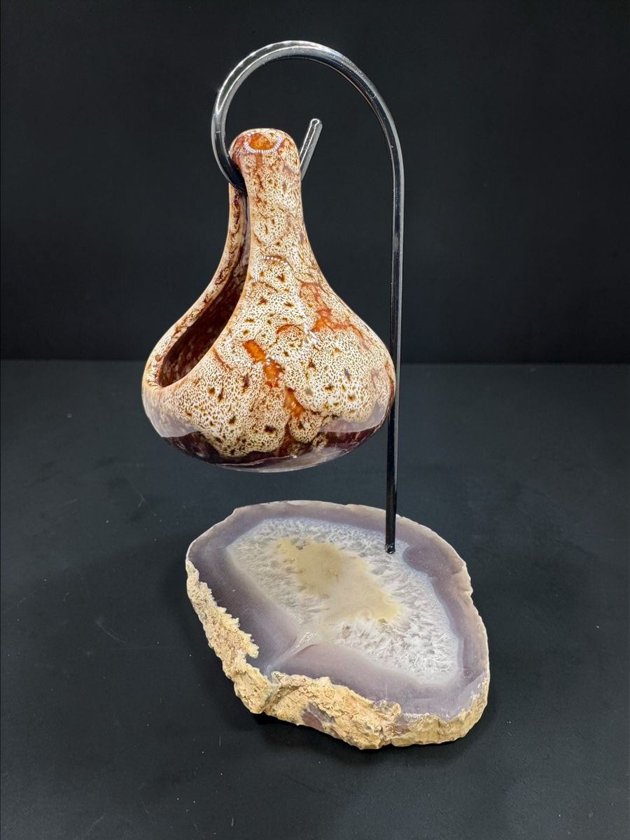 Tutte le decorazioni: Duftlampe auf Achatplatte Nr. 1 – Nuovo e nell'imballaggio originale da Amden venduto da Energiearbeit.Laib 2