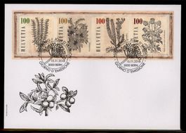 2018, FDC, Blockausgabe Heilpflanzen (Nr. 1704)