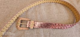 Damengurt mit Glitzer in Pink