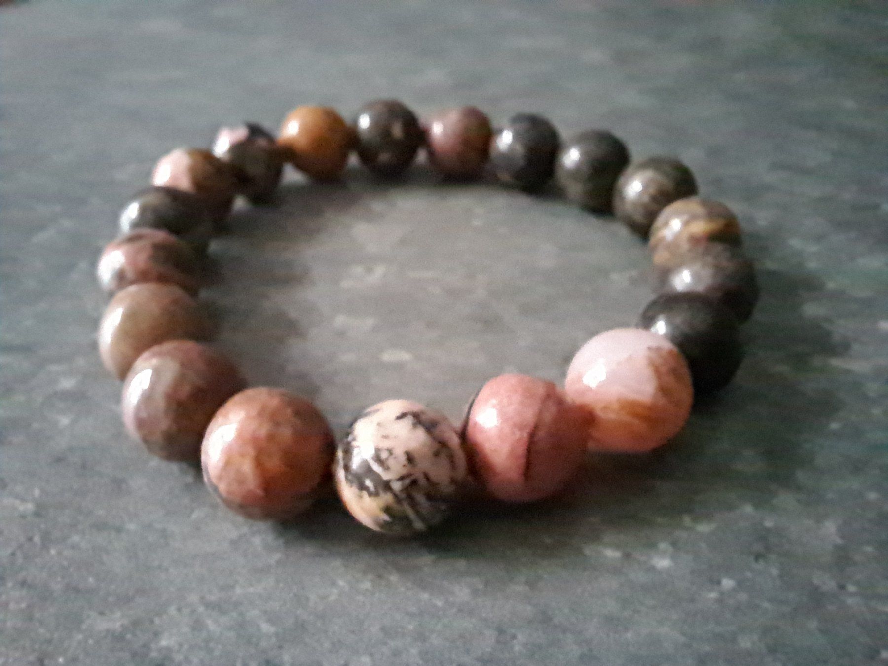 Bracciali & Braccialetti: Bracelet en rhodochrosite – Nuovo e nell'imballaggio originale da St-Imier venduto da supernova21 2