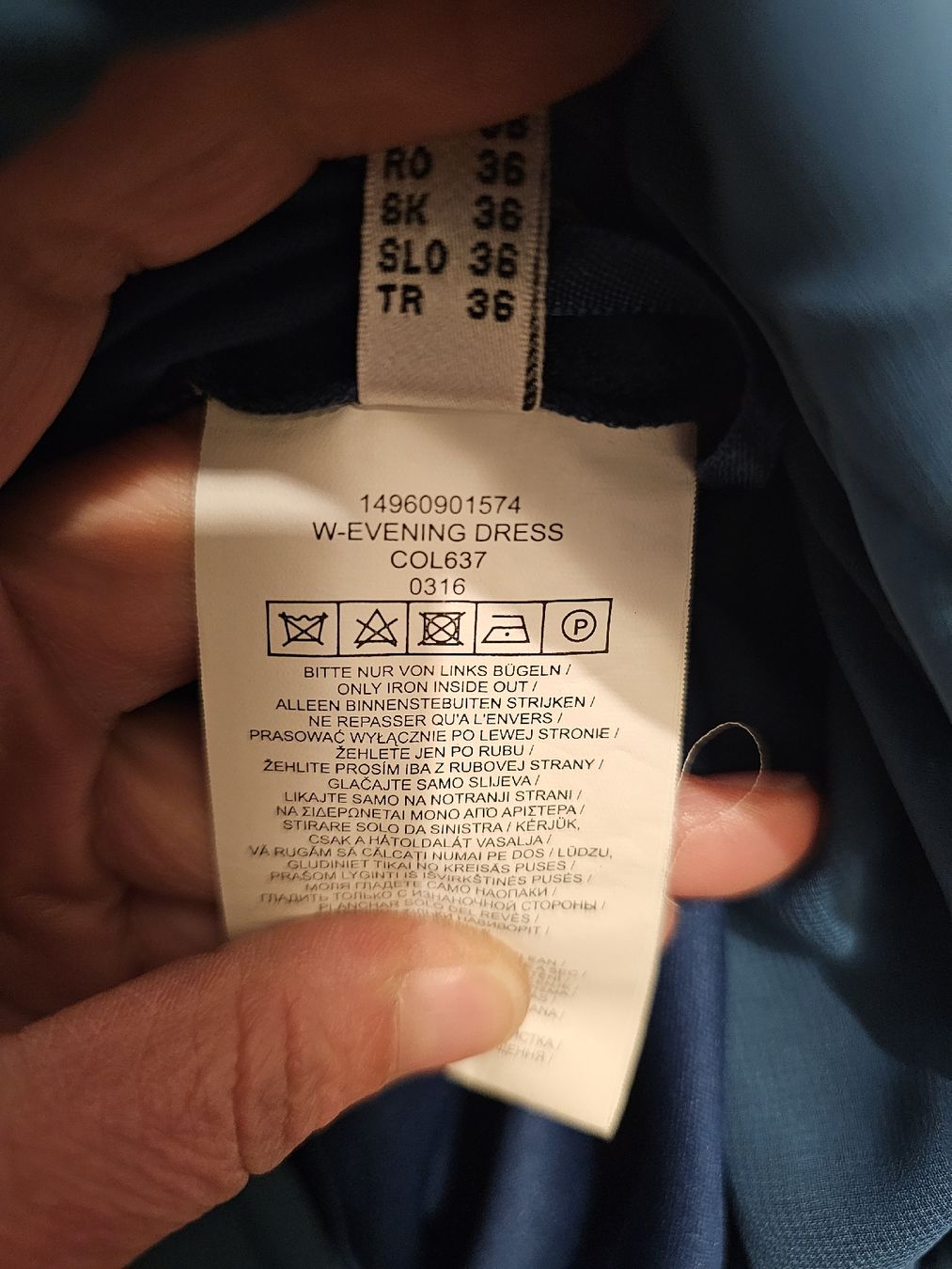 Vestiti: Jake's Abendkleid Petrol – Usato da Schlieren venduto da 12341234ab 3