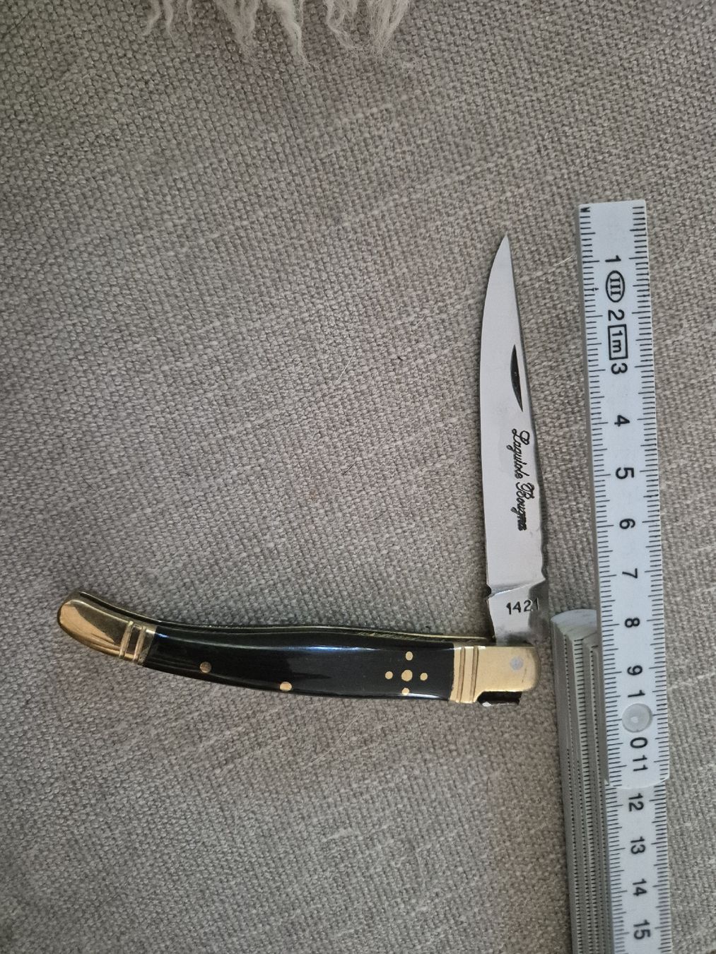 Laguiole Taschenmesser: Taschenmesser Laguiole  schwarz  – Gebraucht aus Binningen von rom_9ls7 3