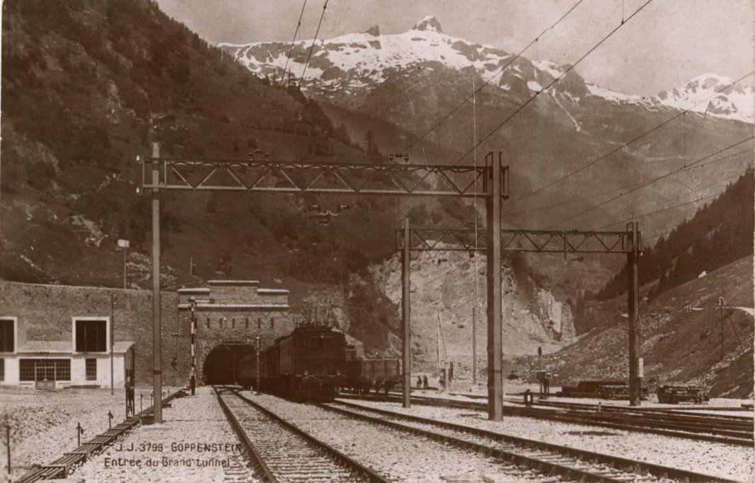 Cartoline postali: Goppenstein  VS / Eisenbahn/ Autoverlad VS  -  6 div. Karten – Usato da Brig venduto da Valcards54