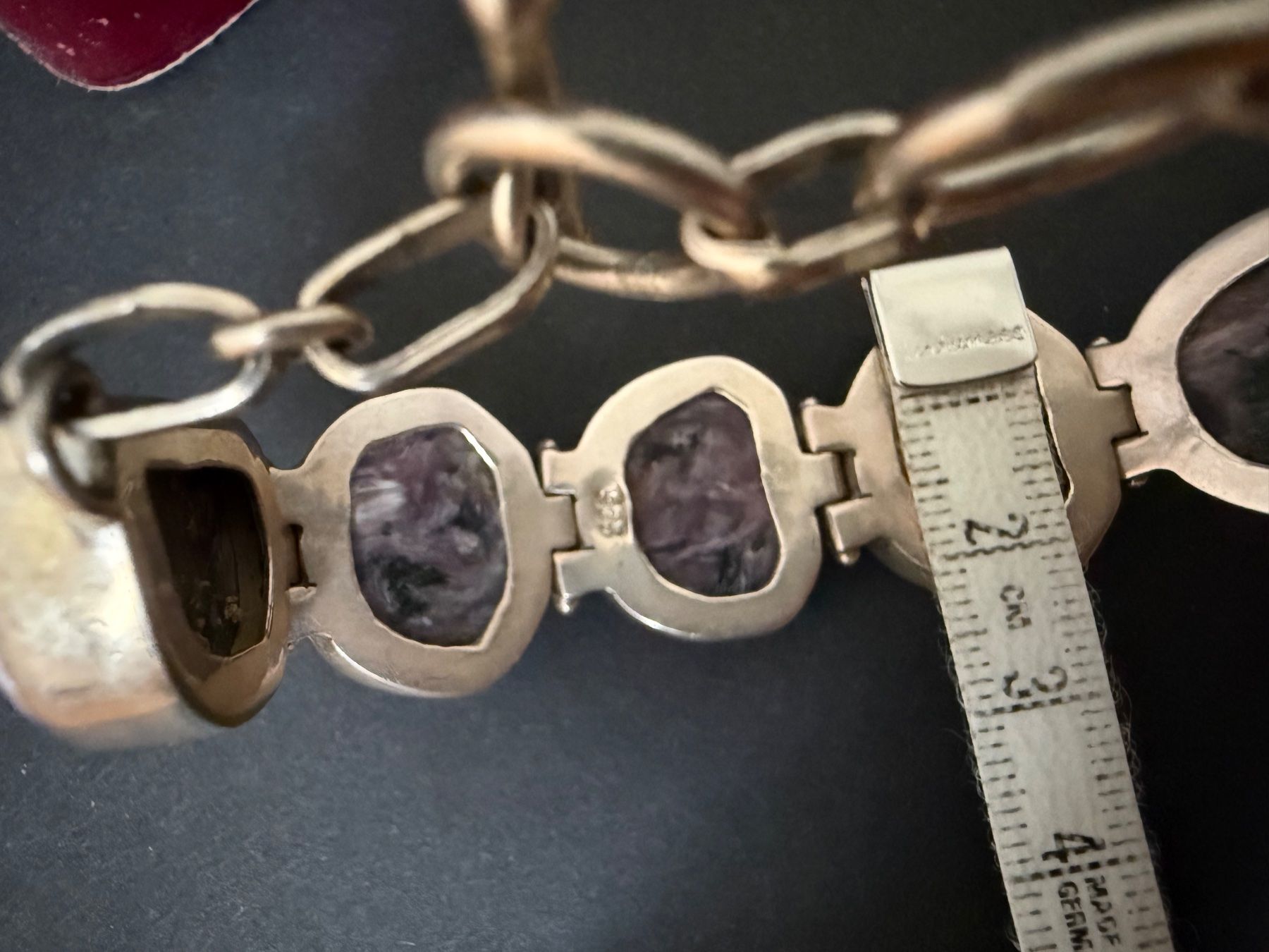Armbänder & -reifen: Silber Armband mit Charoit 925 – Gebraucht aus Spiegel b. Bern von Rogger72 3