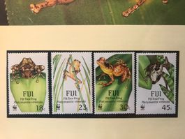WWF Fidschi 1988 Baumfrosch Satz postfrisch