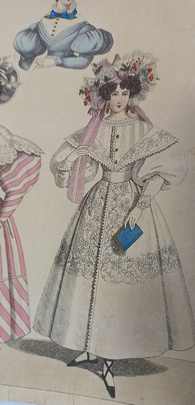 Grafica & Litografie: Antike Lithographie Mode Illustration Paris 1830 No.1 – Usato da Buchs AG venduto da Dzirul 3