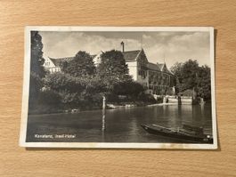 Alte Ansichtskarte Insel-Hotel Konstanz, Sommergruss!