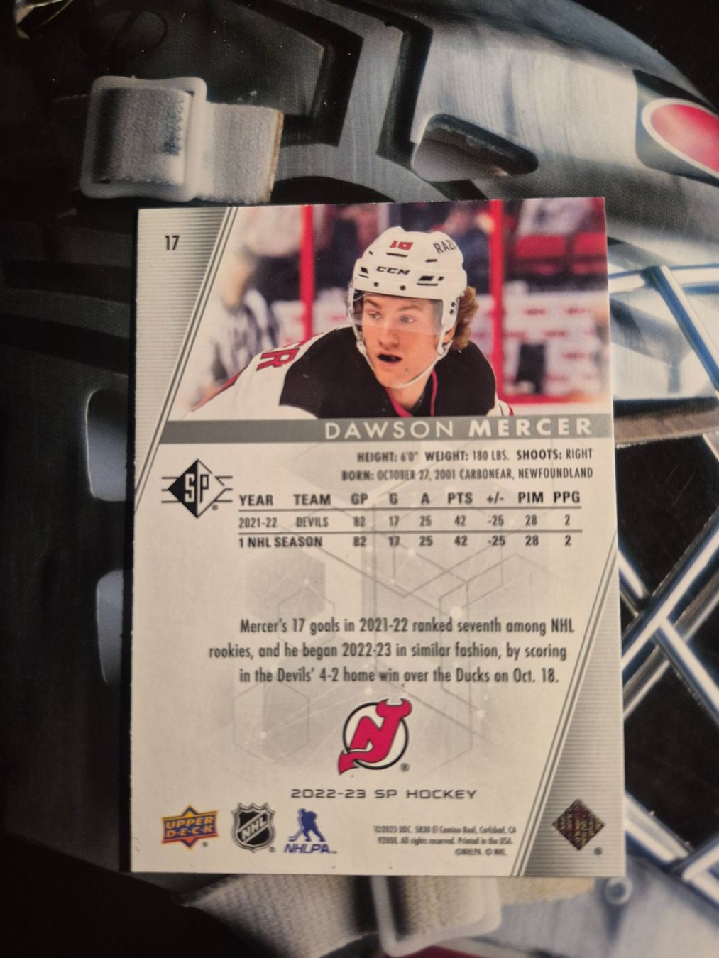 NHL Sammelbilder & Trading cards: NHL Dawson Mercer New Jersey Devils – Gebraucht aus Treiten von Sauber73 1