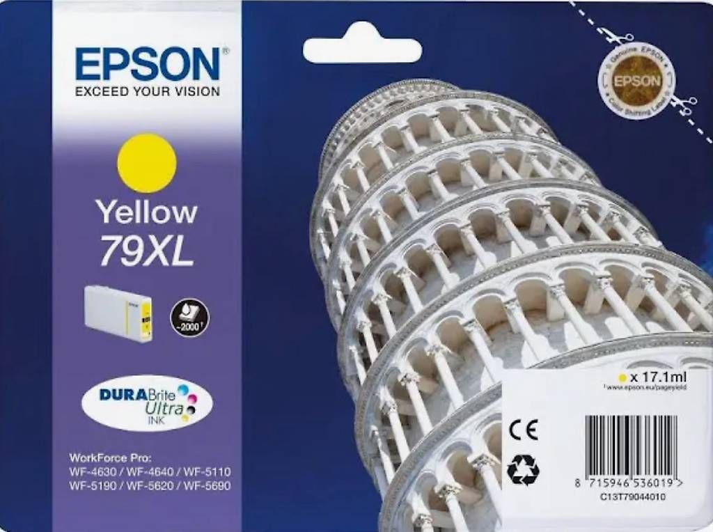 Epson Cartucce per stampanti & toner: neue Tintenpatrone 79XL Yellow – Nuovo e nell'imballaggio originale da Necker venduto da liq24