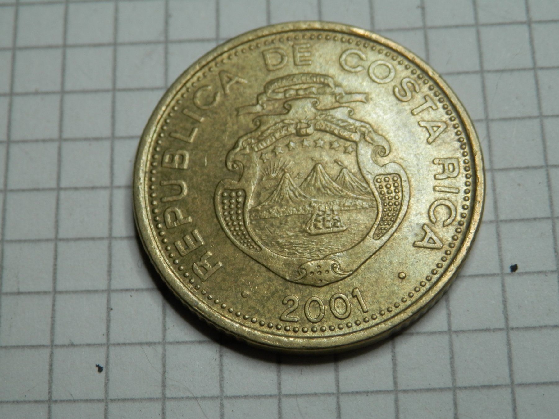 Tutti le monete: Costa Rica 25 Colones, 2001 – Usato da Weiach venduto da weiach81