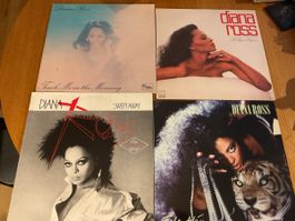 Diana Ross Platte 4er Set verschiedene Alben gebraucht