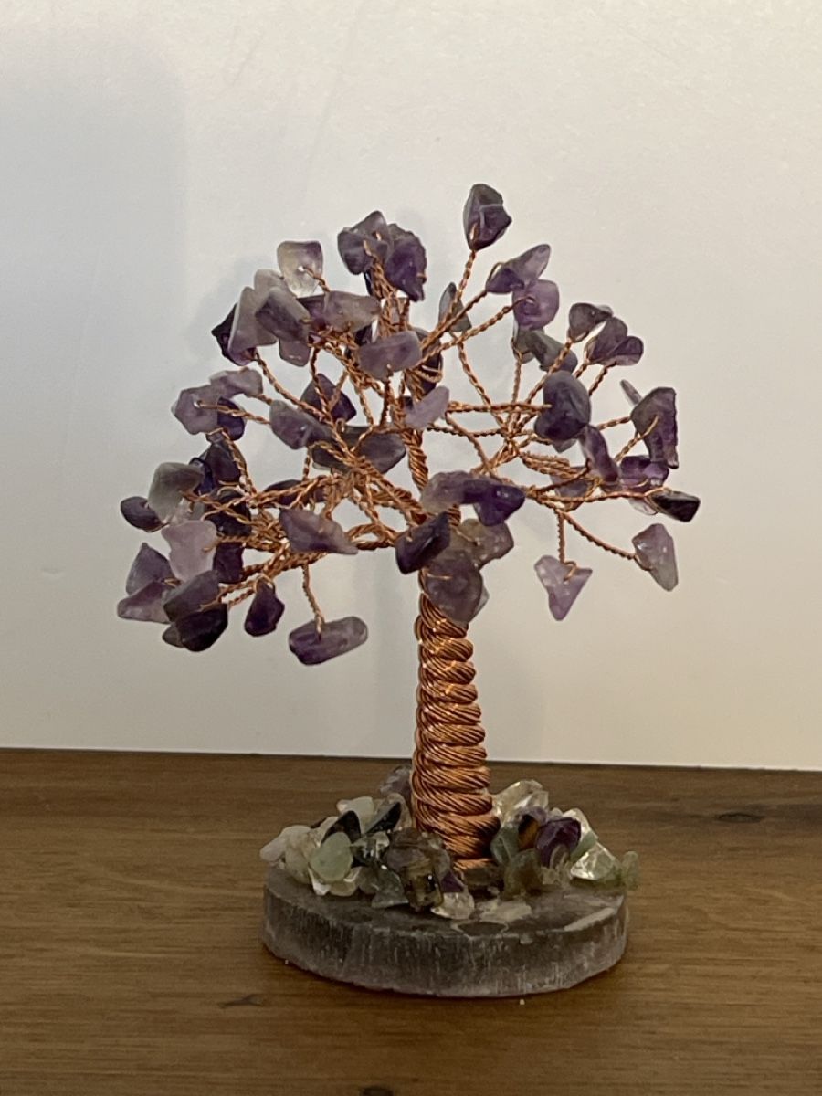 Minerali & Pietre curative: Edler Amethyst Baum, Kupferdraht, – Usato da Altdorf UR venduto da JanAil