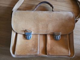 robuste Leder Akten Mappe Laptop Tasche - Homa