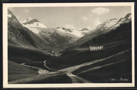 Cartoline postali: AK Fextal, Talblick mit Bergpanorama – Usato da Berlin venduto da bartko-reher