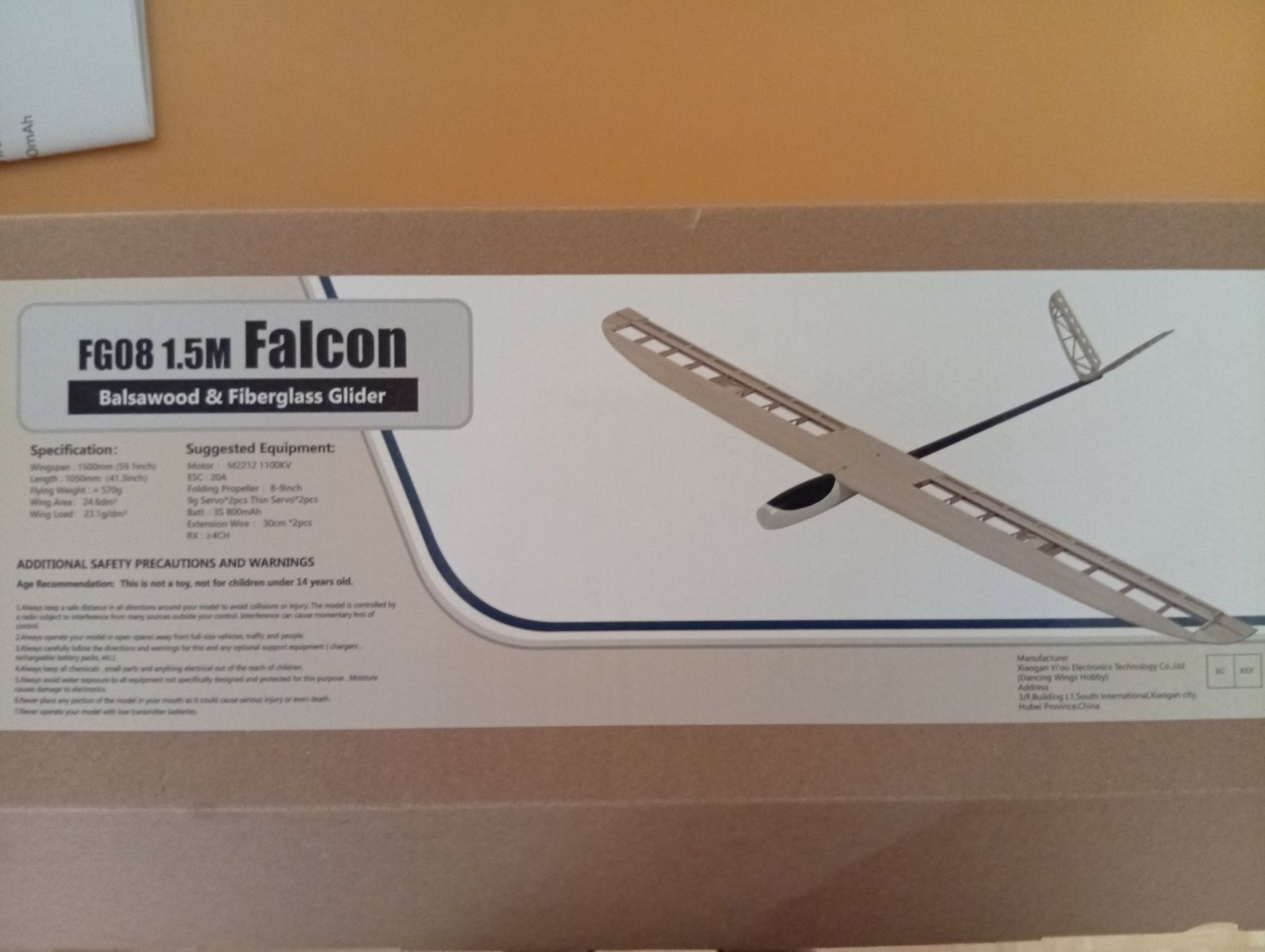 RC Kits de montage: planeur rc  Falcon 150 – Neuf avec emballage d'origine à La Chaux-de-Fonds par agusta03