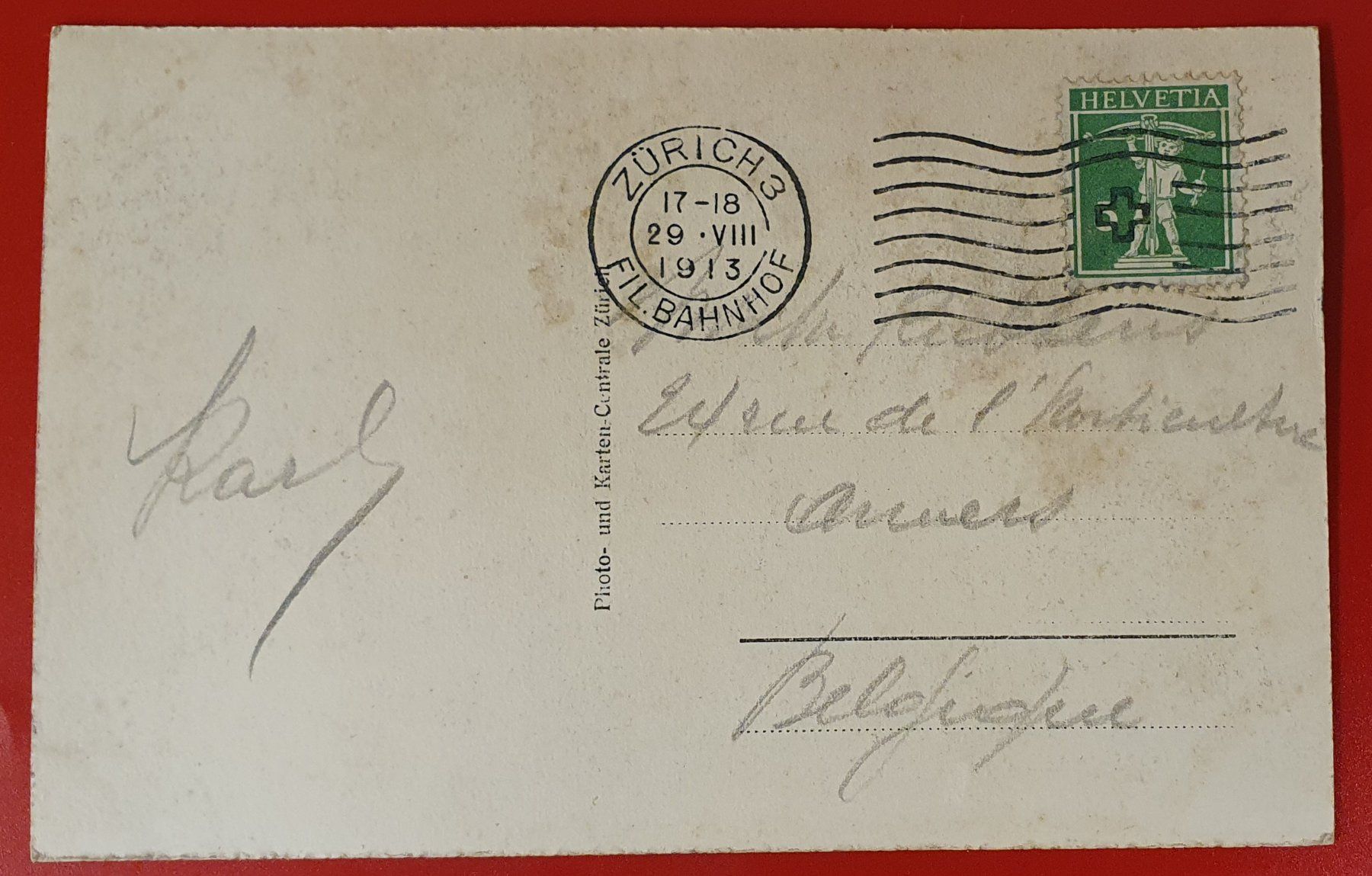 Cartoline postali: Am Zürichsee 1913 – Usato da Kreuzlingen venduto da Rschweiz1 1