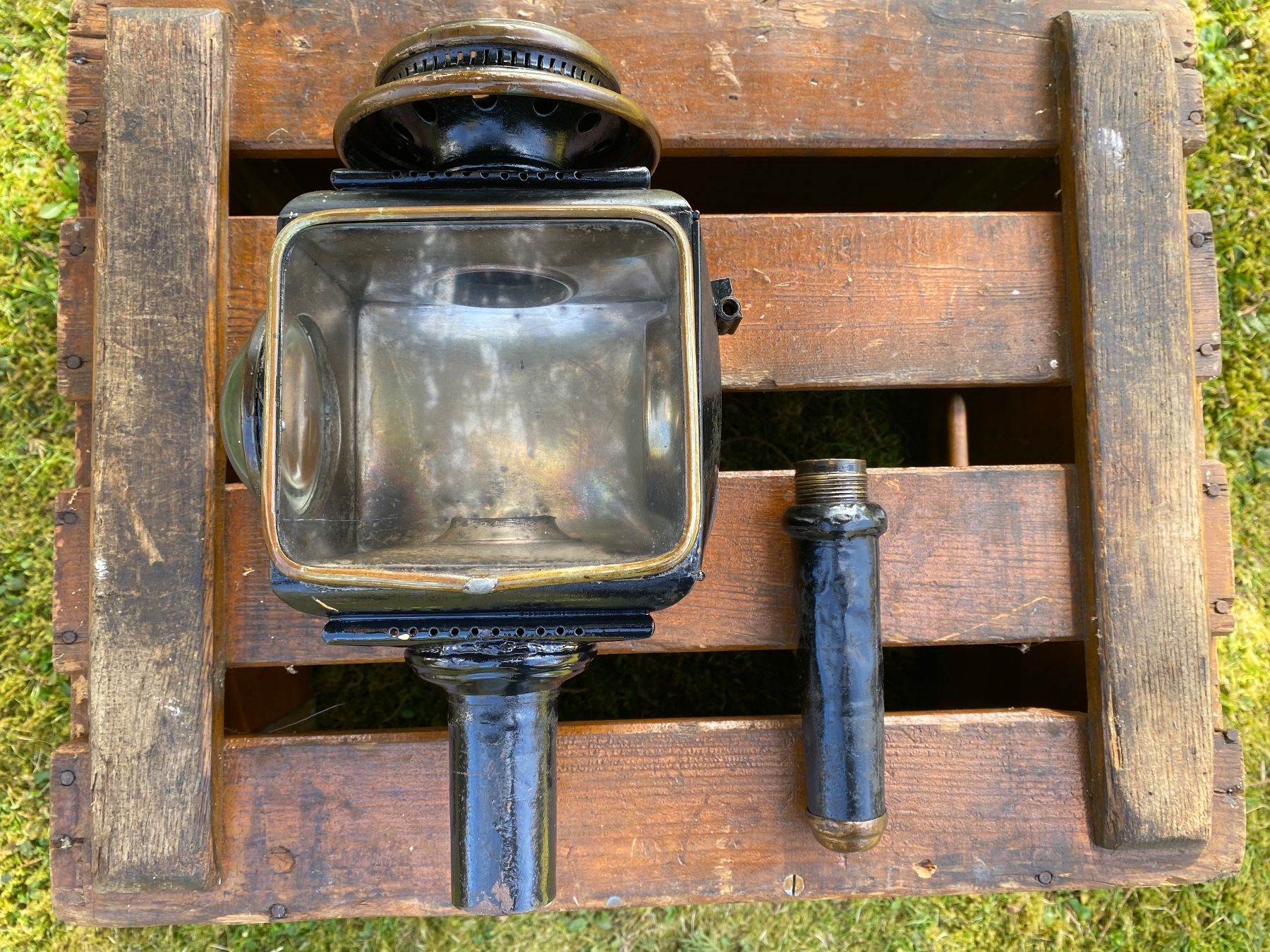 Carrozze: seltene antike Kutschenlampe – Usato da Feldbach venduto da Fea1 8