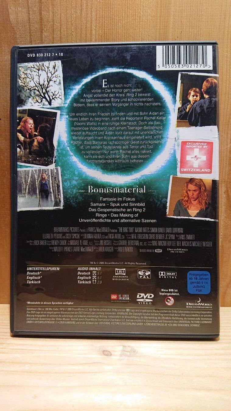 Tutti i DVDs: THE RING 2 auf DVD – Usato da Wilderswil venduto da Exebub 1