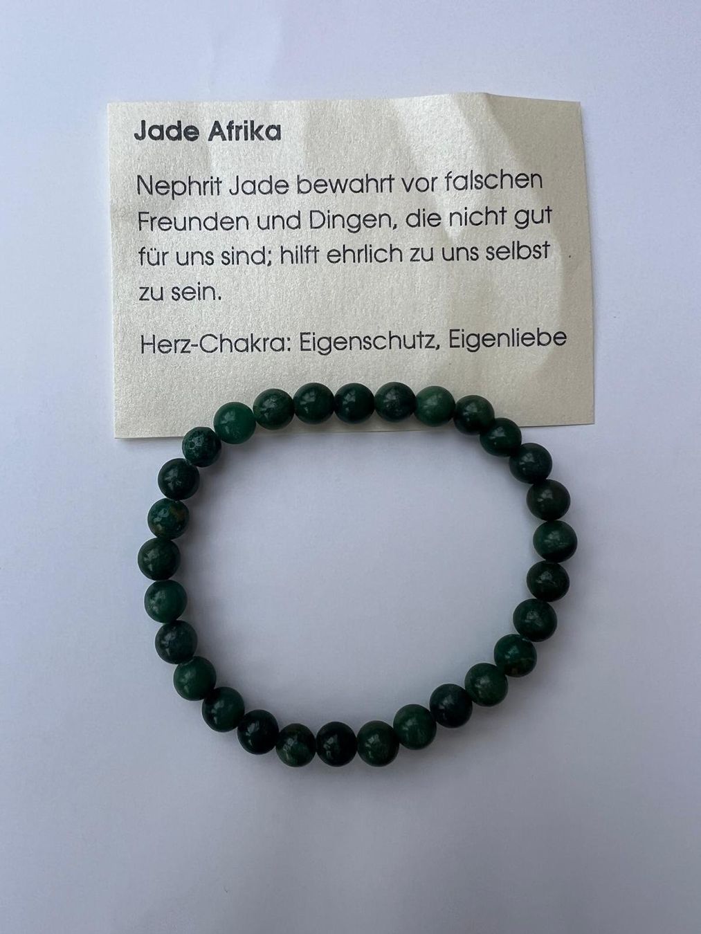 Bracciali & Braccialetti: Stein-Armband Jade, 20cm x 6mm – Nuovo (secondo la descrizione) da Buchs SG venduto da Pocolocoli 1