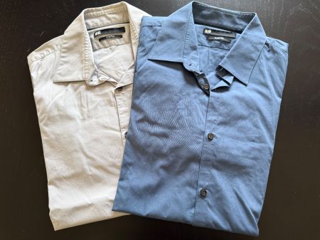 2 Hemden Gr. M Herren Hemden Stretch Stoff Sommer Frühling